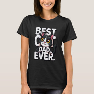 Best Cat Dad Vintage Funny Cat Lover Grandma Mothe T-Shirt