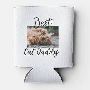 Best cat Daddy parents pet photo dad mom simple  Can Cooler