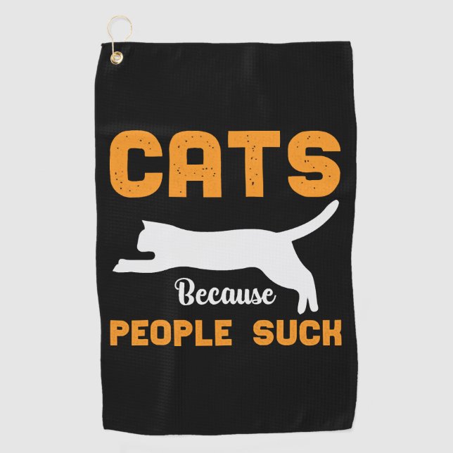 Best Cat Ever  Golf Towel (Front)