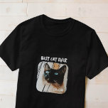 Best Cat Ever Pet's Modern Grunge Cool Photo Paw T-Shirt<br><div class="desc">This simple and modern design is composed of modern simple playful script typography. Add custom pet photo.</div>