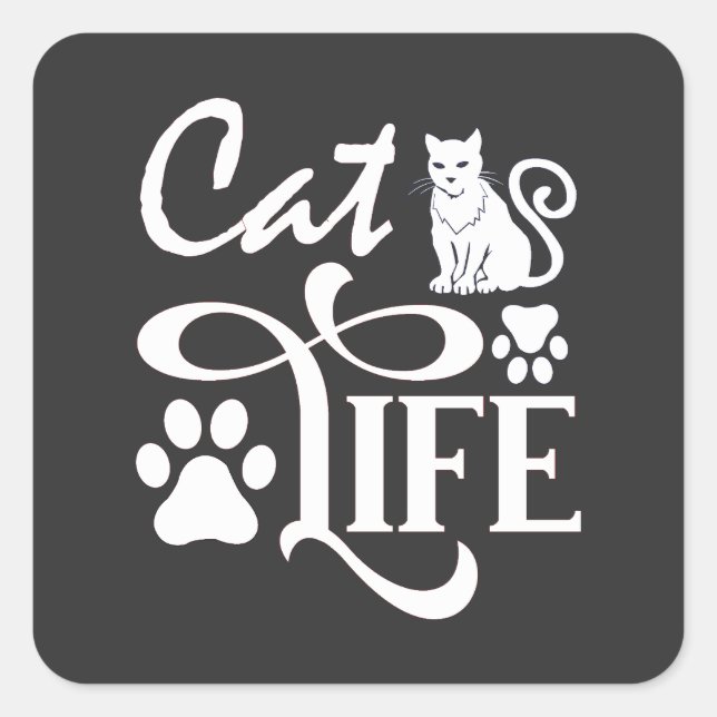 Best Cat Food Square Sticker (Front)