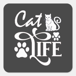 Best Cat Food Square Sticker