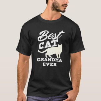 Best Cat Grandma Ever Cat Owner Granny Cat T-Shirt