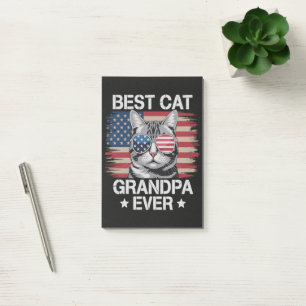 Best Cat Grandpa Ever American Post-it Notes