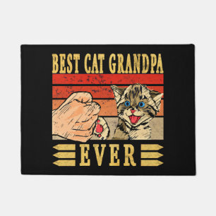 Best Cat Grandpa Ever, Cat Fathers Day Birthday Doormat