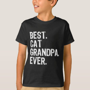 Best Cat Grandpa Ever Funny Cool Gift Father's Day T-Shirt