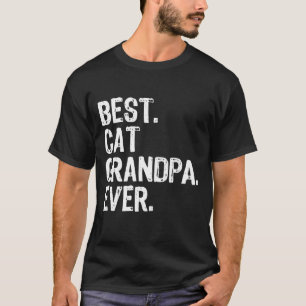Best Cat Grandpa Ever Funny Cool Gift Father's Day T-Shirt