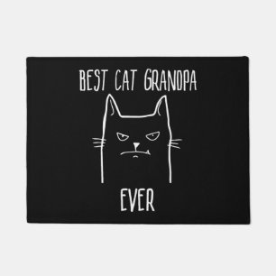 Best Cat Grandpa Ever - Kitty Papa Doormat