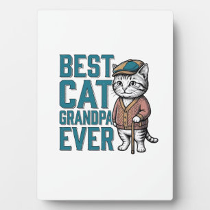 Best Cat Grandpa Ever Vintage Cat Grandpa Shirt De Plaque
