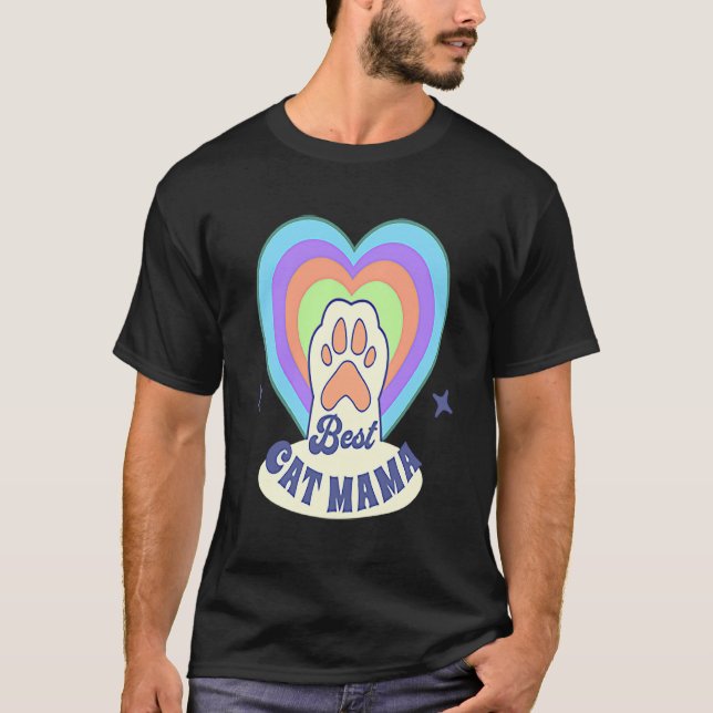 Best Cat Mama T-Shirt (Front)
