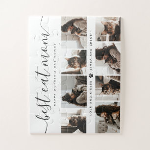 Best Cat Mom: Custom Mother's Day Cat Photo Jigsaw Puzzle