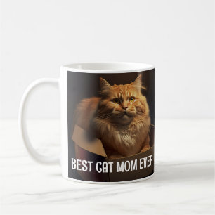  BEST CAT MOM EVER CUSTOM PHOTO COFFEE MUG