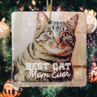 Best Cat Mom Ever Modern Custom Pet Photo