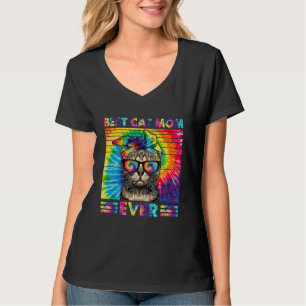Best Cat Mom Ever Tie Dye Cat Mommy Mother's Day H T-Shirt