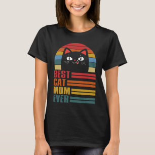 Best Cat Mom Ever   Vintage Cat T-Shirt