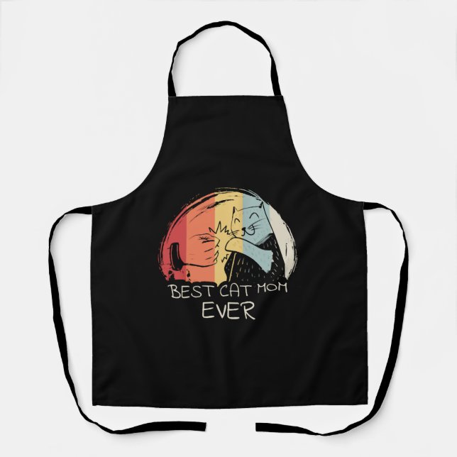 Best Cat Mum   Apron (Front)