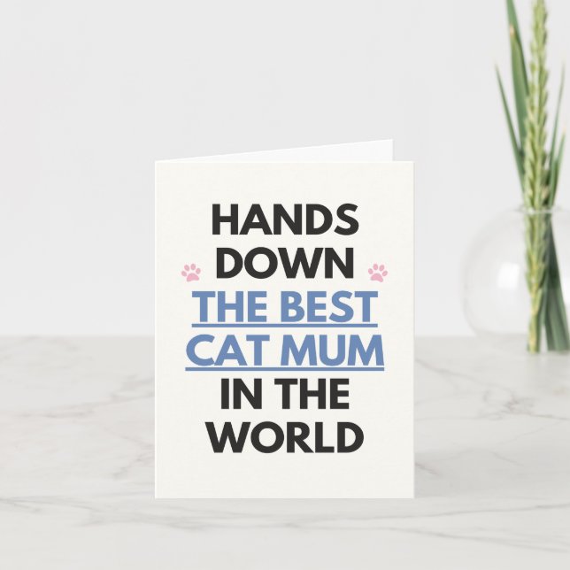 Best Cat Mum Card (Front)