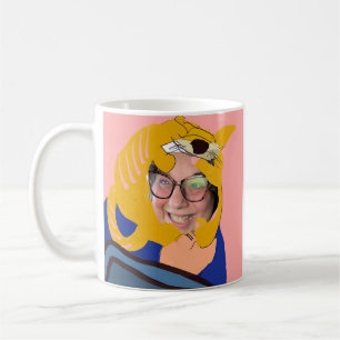 Best Cat Mum cartoon with 2 spaces for photos!  Coffee Mug