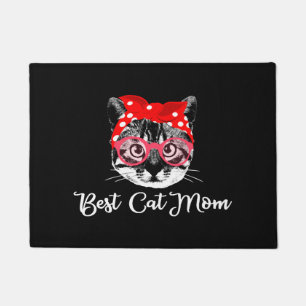 Best Cat Mum Cats Women Cat Mum Motif Doormat