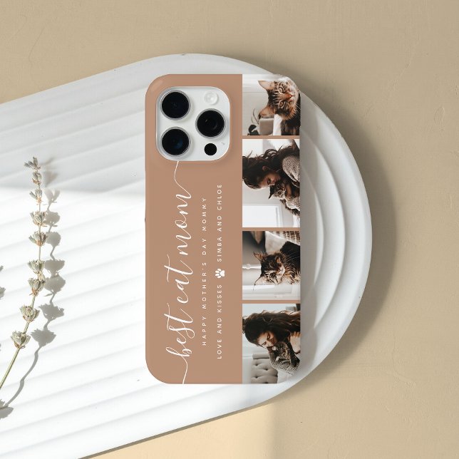 Best Cat Mum: Custom Mother's Day Cat Photo Case-Mate iPhone Case (Creator Uploaded)