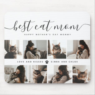 Best Cat Mum: Custom Mother's Day Cat Photo Mouse Pad