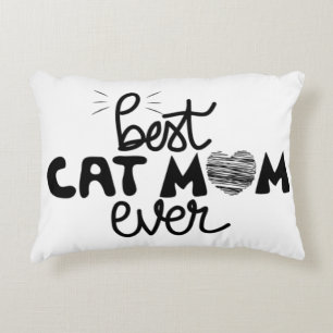 Best Cat Mum customisable Accent Pillow