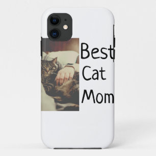 Best cat mum dad add cat photo name gift template  Case-Mate iPhone case