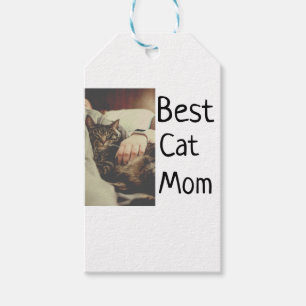 Best cat mum dad add cat photo name gift template  tags