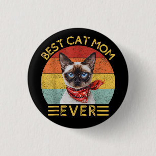 Best Cat Mum Ever 3 Cm Round Badge