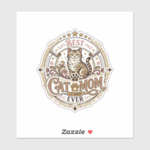 Best Cat Mum Ever Cat Mum Dad Parent Vintage Vecto