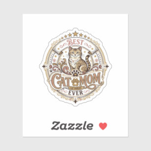 Best Cat Mum Ever Cat Mum Dad Parent Vintage Vecto