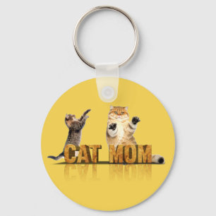Best cat mum ever   cat mum gift key ring