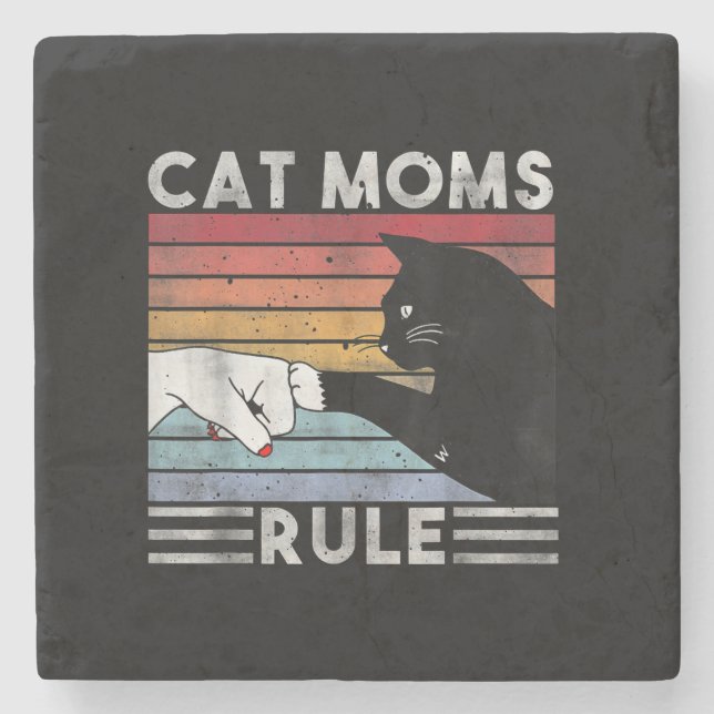 Best Cat Mum Ever | Cat Mum Present Stone Coaster (Front)