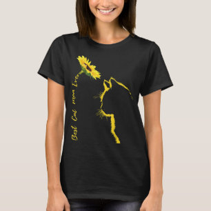 Best Cat Mum Ever Cat Mum Sunflower Mother's Day C T-Shirt