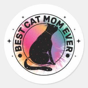 Best Cat Mum Ever Classic Round Sticker
