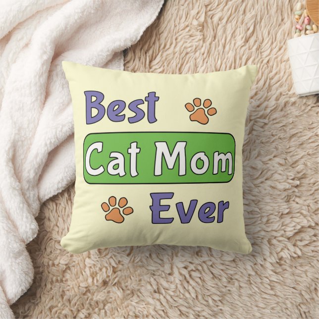 Best Cat Mum Ever Cushion (Blanket)