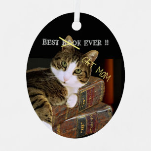 Best Cat Mum Ever Fun Metal Tree Decoration