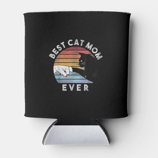 Best Cat Mum Ever | Funny Cat Mum Gift Can Cooler (Front)
