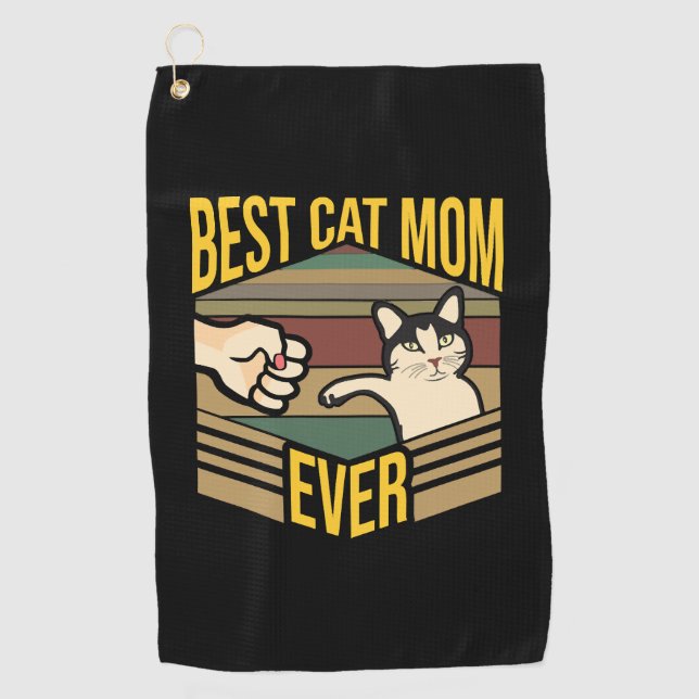 Best Cat Mum ever        Golf Towel (Front)