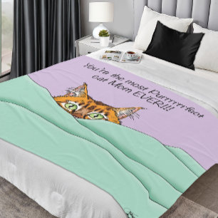 Best Cat Mum Ever! Mother's Day Fleece Blanket
