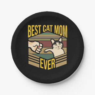 Best Cat Mum ever        Paper Plate
