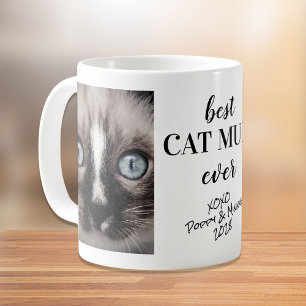 Best Cat Mum Ever Personalised Photos Coffee Mug