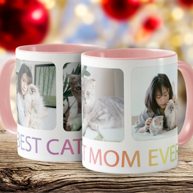 Best Cat Mum Ever Photo Collage Pet  Coffee Mug (Creator Uploaded)