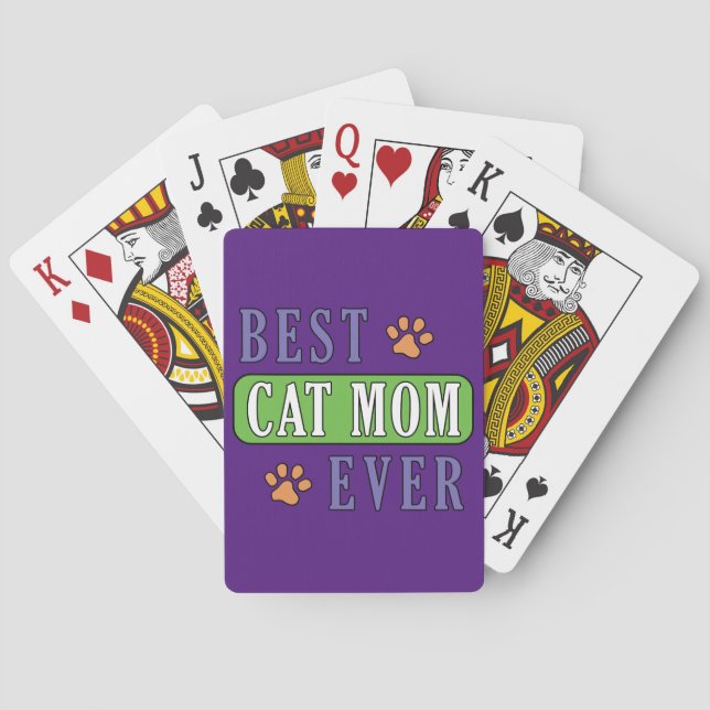 Best Cat Mum Ever         Playing Cards (Back)
