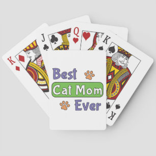 Best Cat Mum Ever Playing Cards
