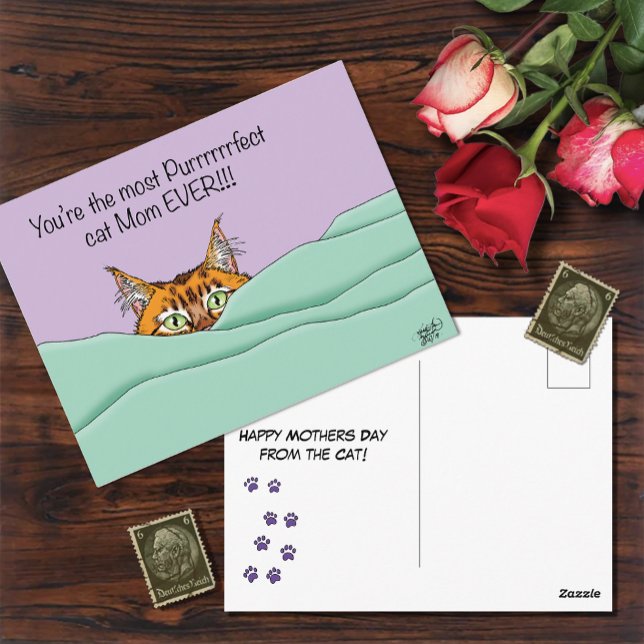 Best Cat Mum Ever!  Postcard (Creator Uploaded)