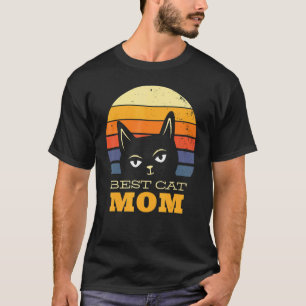 Best Cat Mum Ever Shirt, Crazy Cat Lady Vintage Ki T-Shirt