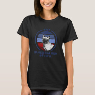 Best Cat Mum Ever Siamese Cat T-Shirt