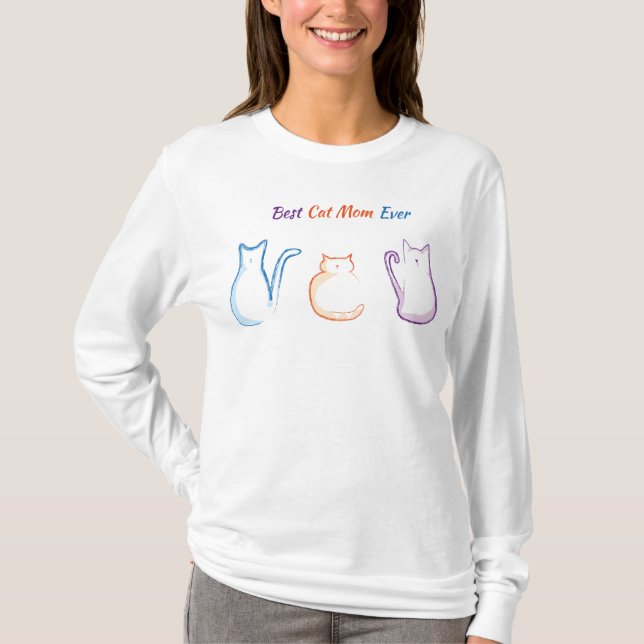 Best Cat Mum Ever T-Shirt (Front)