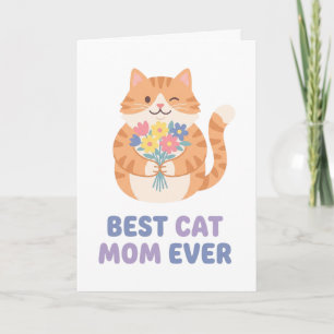 Best Cat Mum Ever Tabby Cat Graphic Card